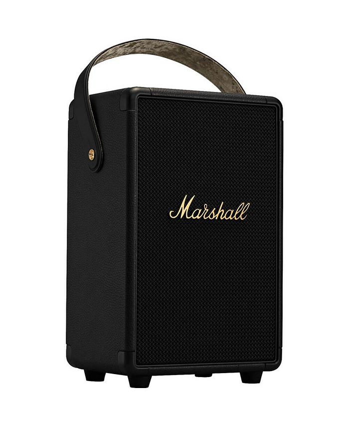Marshall Tufton Portable Bluetooth Speaker Black/Brass Macy's