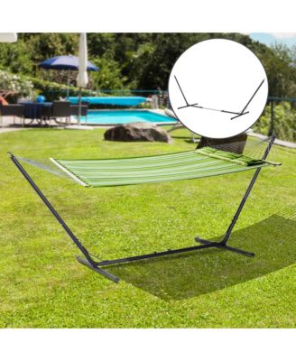 Universal Hammock Stand 10-13ft Adjustable Steel Stand Space-Saving and Portable Carrying for Indoor and Outdoor Use, Black