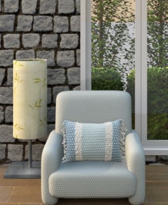 Linden Street Handwoven Buttknot Edging Decorative Pillow, 14'' x 20''