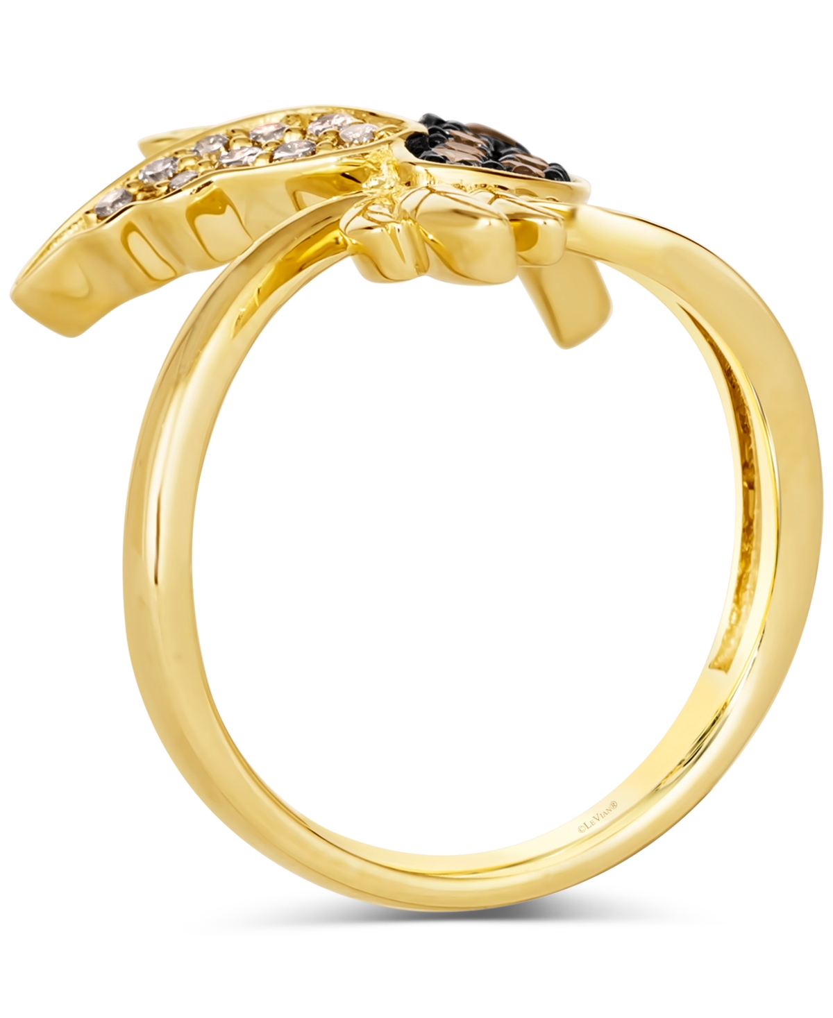 Le Vian Multicolor Diamond Bird Statement Ring (1/2 ct. t.w.) in 14k Gold - 14K Honey Gold Ring