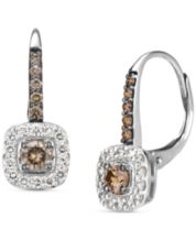Yellow Gold Chocolate Diamond Earrings Shop Chocolate Diamond