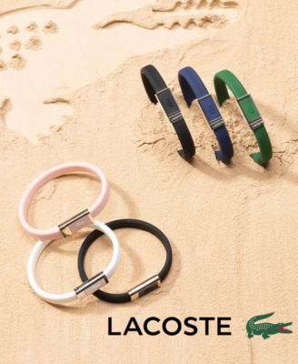 Lacoste Men's Silicone Bracelet - Macy's