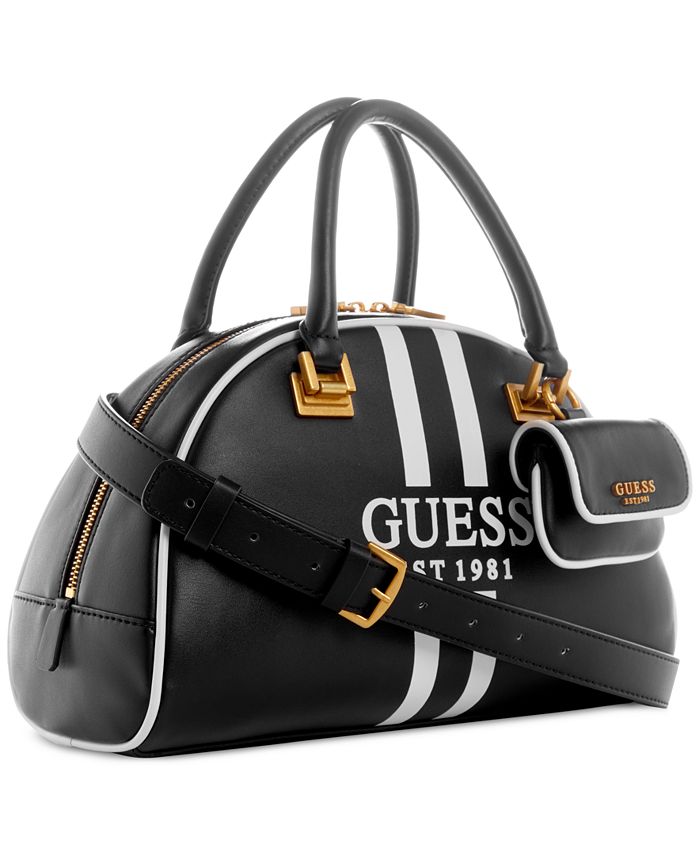 GUESS Mildred Medium Double Top Handle Bowler - Macy's