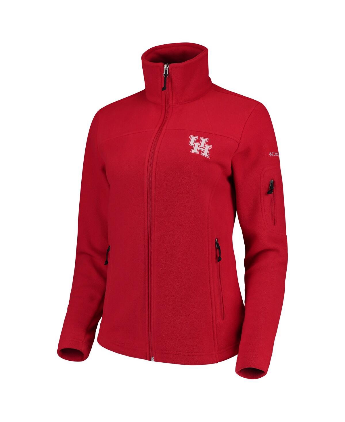 COLUMBIA WOMEN'S COLUMBIA RED HOUSTON COUGARS TEAM GIVE AND GO FULL-ZIP JACKET