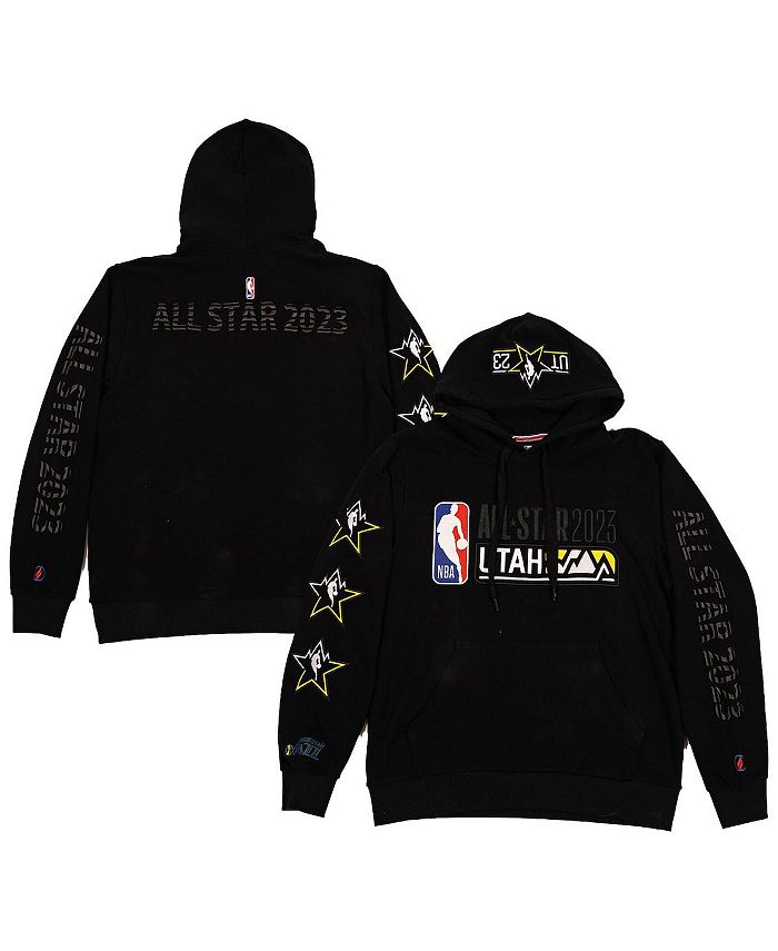 FISLL Men's NBA Logos All Over Print Fleece Hoodie