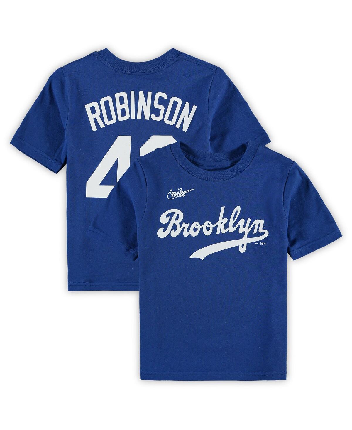 Nike Babies' Preschool Boys And Girls  Jackie Robinson Royal Brooklyn Dodgers Cooperstown Collection Player N