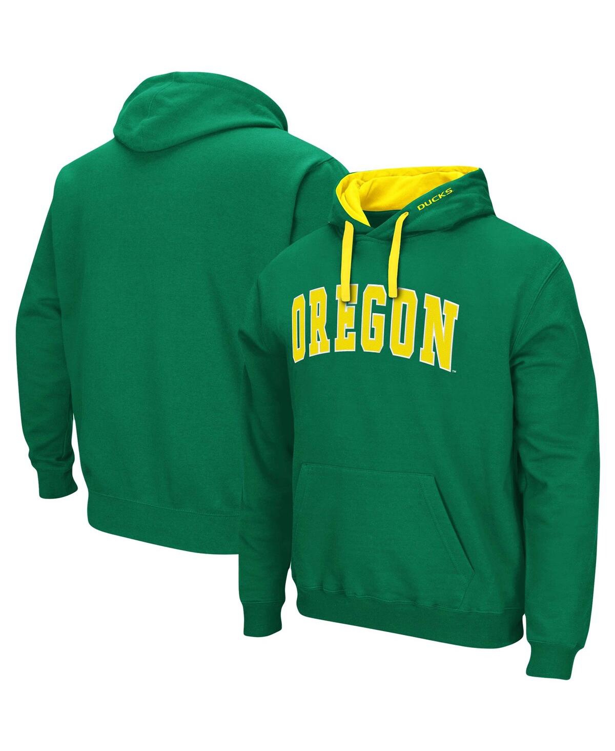 Colosseum Men's  Green Oregon Ducks Big And Tall Arch And Logo 2.0 Pullover Hoodie