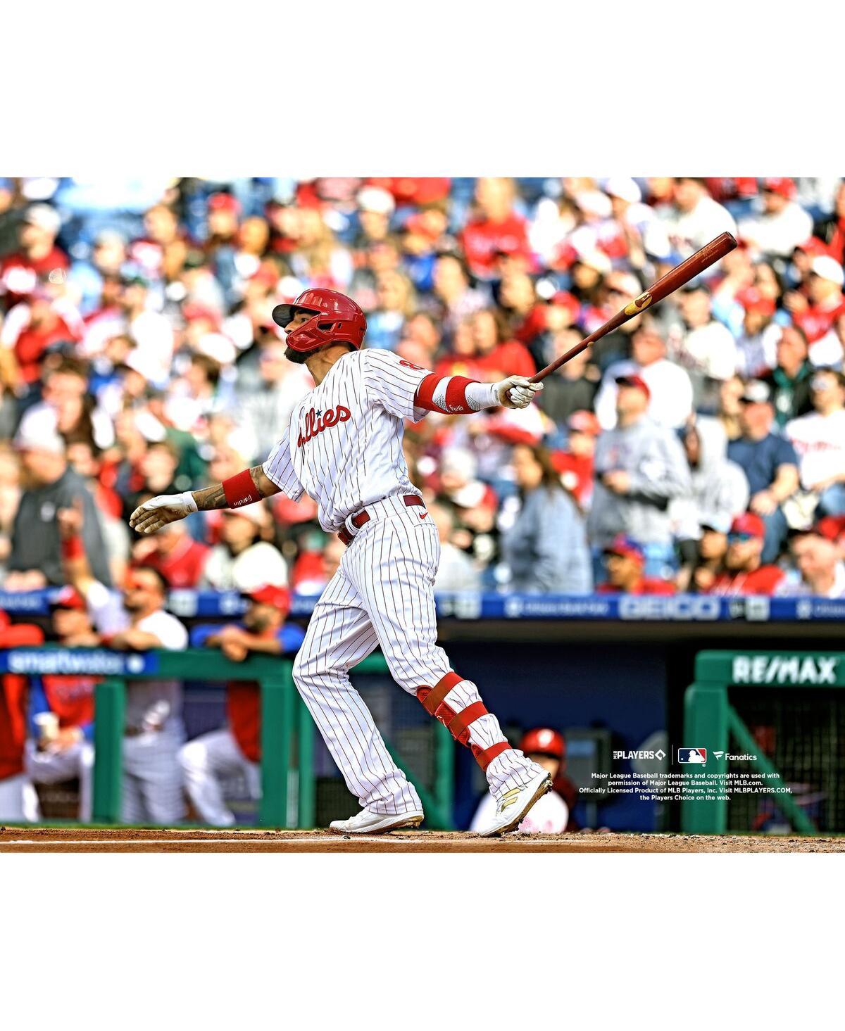 Fanatics Authentic Nick Castellanos Philadelphia Phillies Unsigned Hits A Two-run Home Run Photograph In Multi