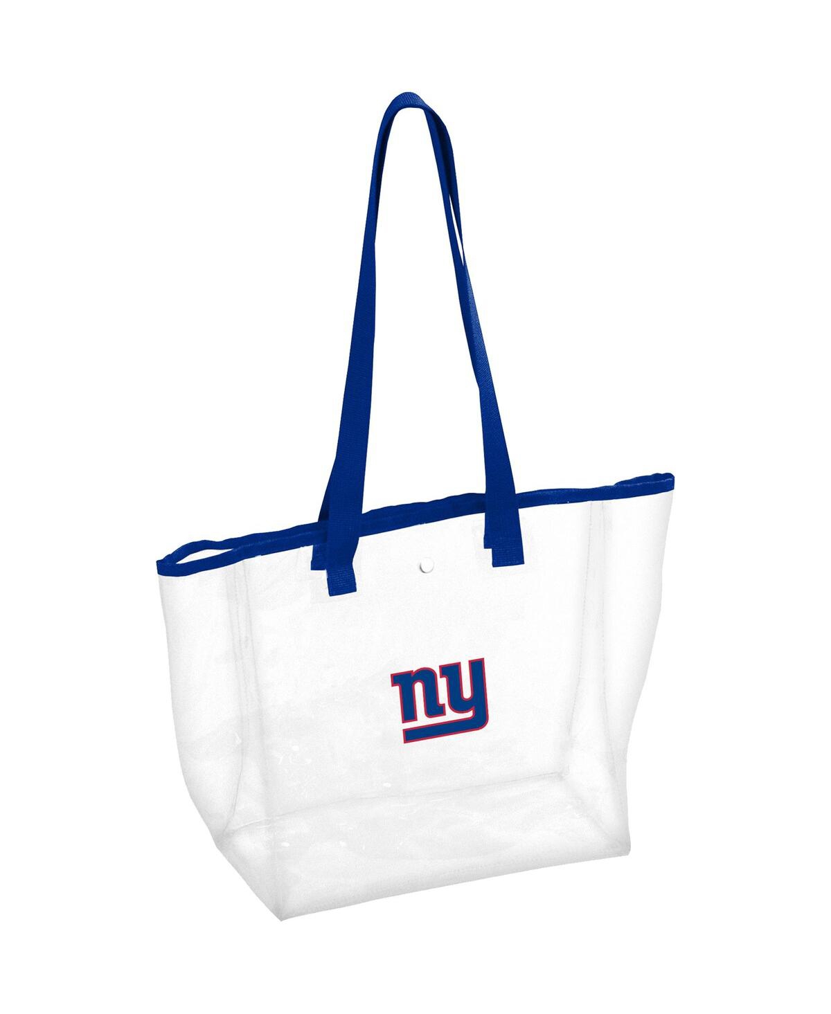 Logo Brands Women's New York Giants Stadium Clear Tote In Royal