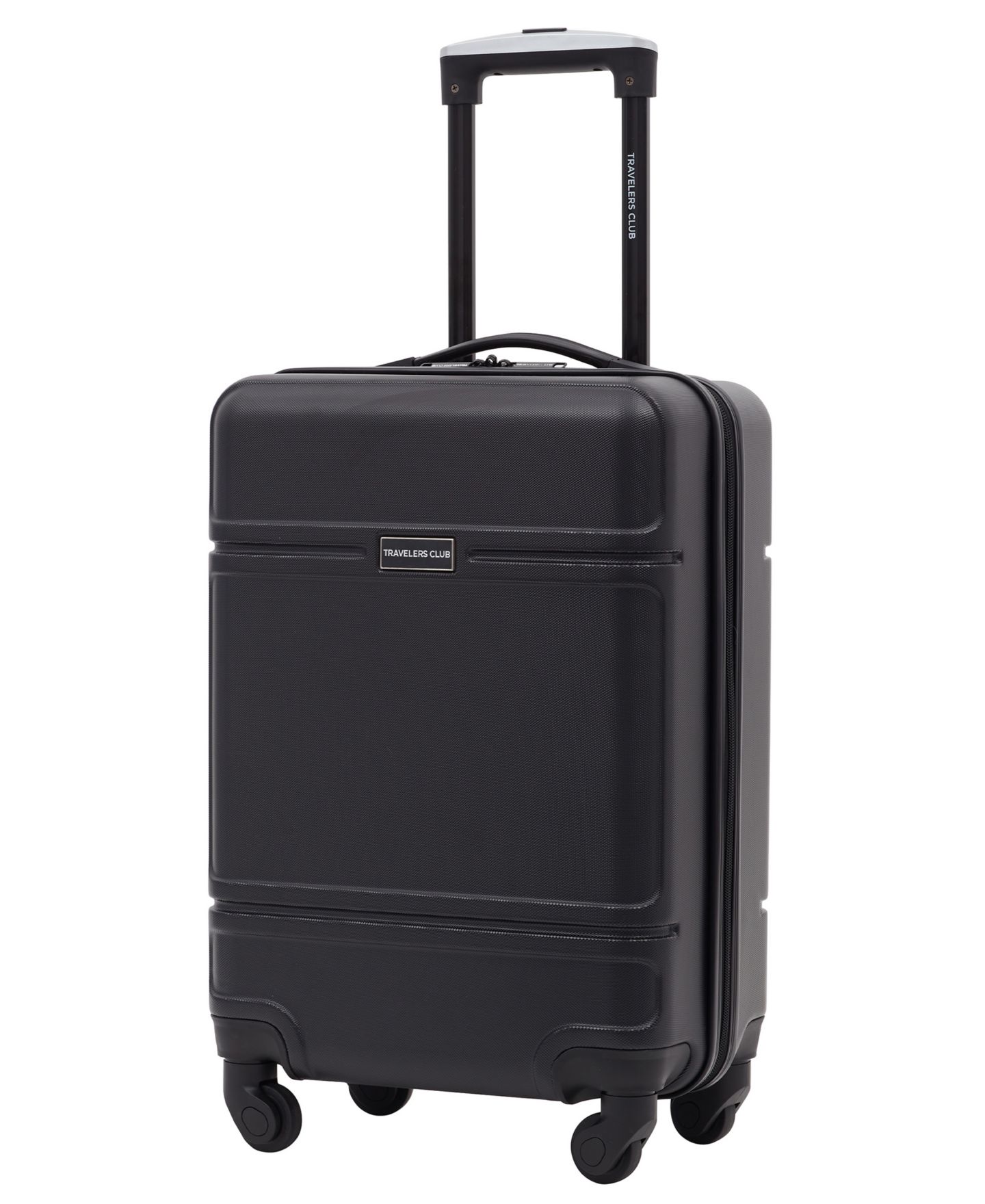 Чемодан Travelers Club Skyline Collection 20" Rolling Carry-On with 360 Degree 4-Wheel System, цвет: Чёрный — фото 4