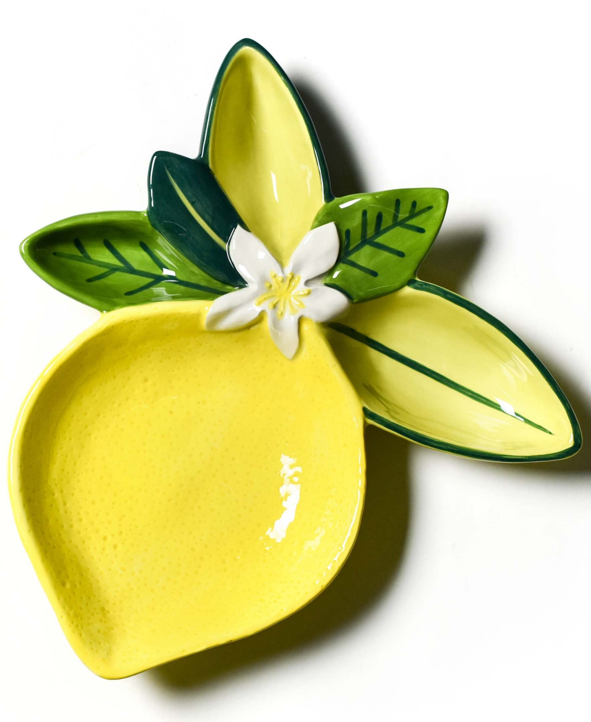 Coton Colors Lemon Platter 10'' In Yellow