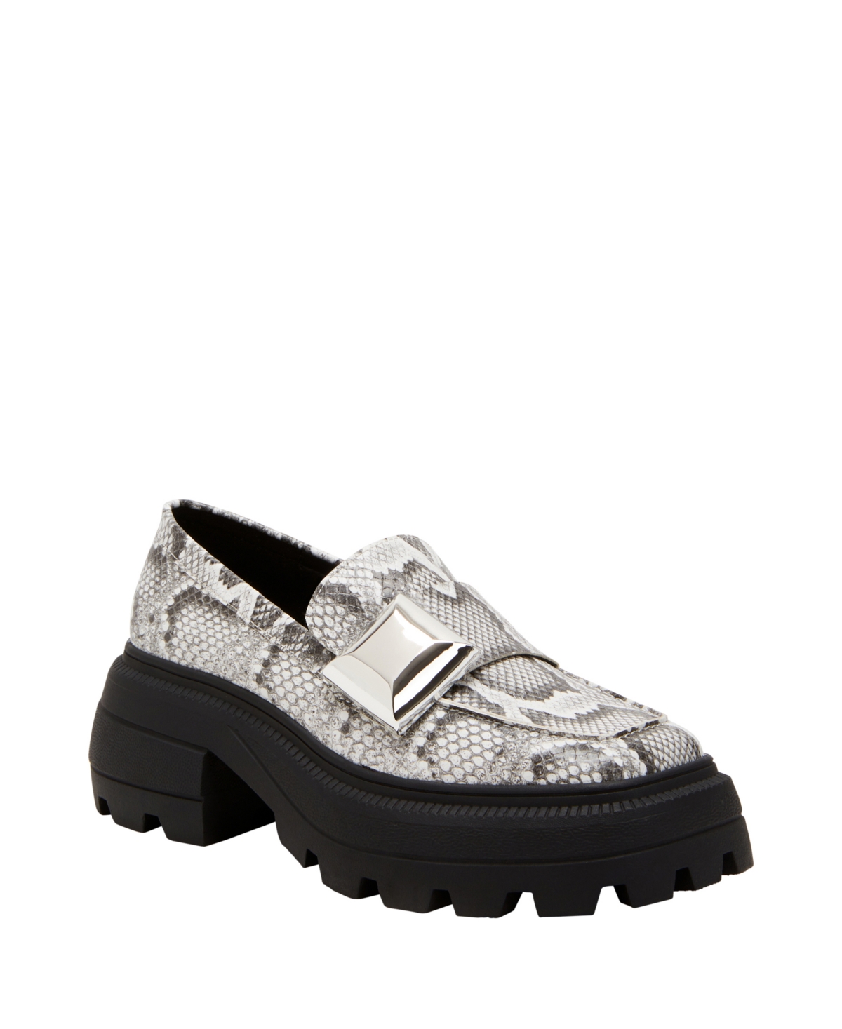 Shop Katy Perry Women's The Geli Combat Loafers In Black Multi - Polyurethane And Polyester
