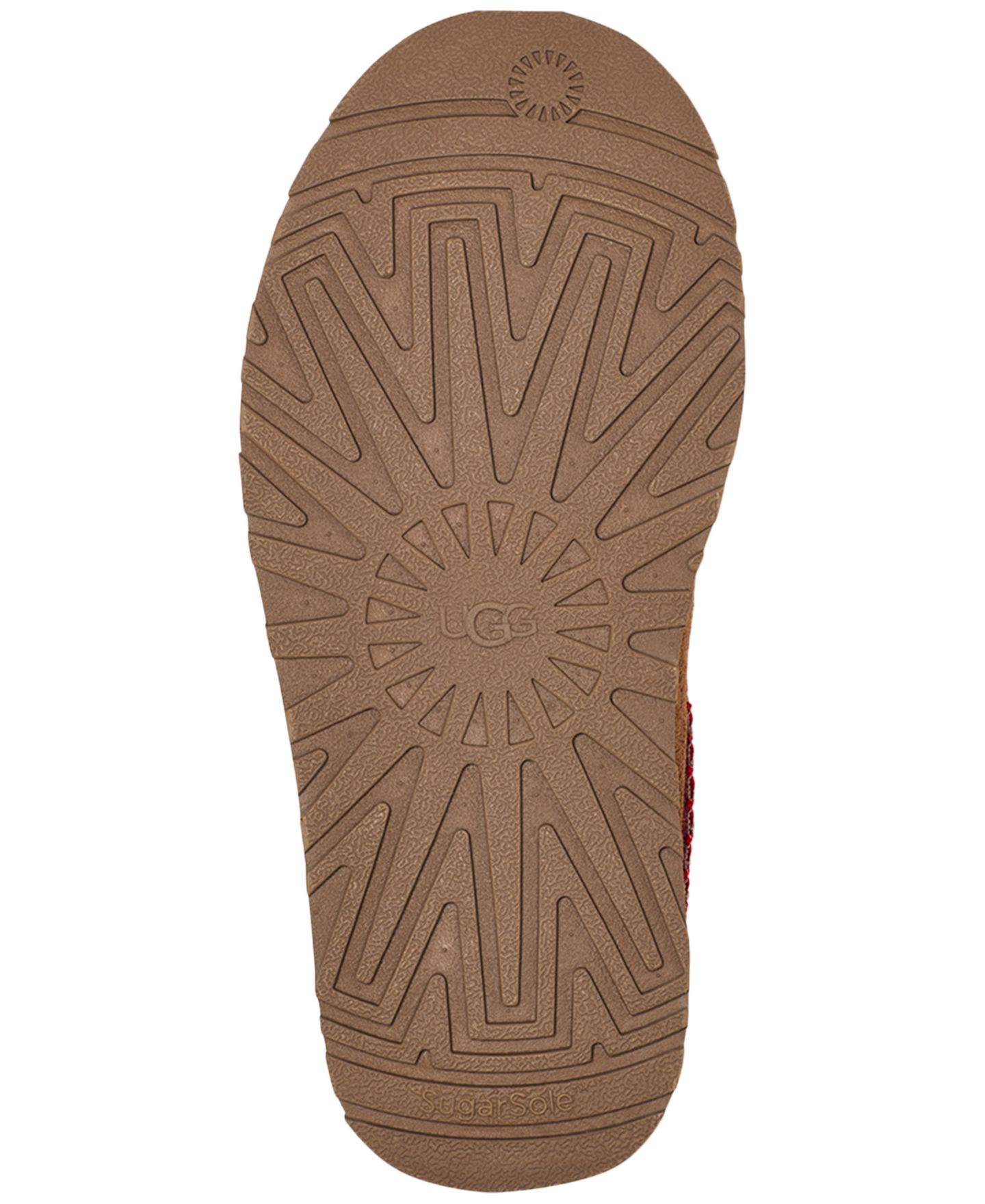 Детские сабо UGG® Tazz Slip-On Clog Slippers, цвет: Каштановый — фото 5