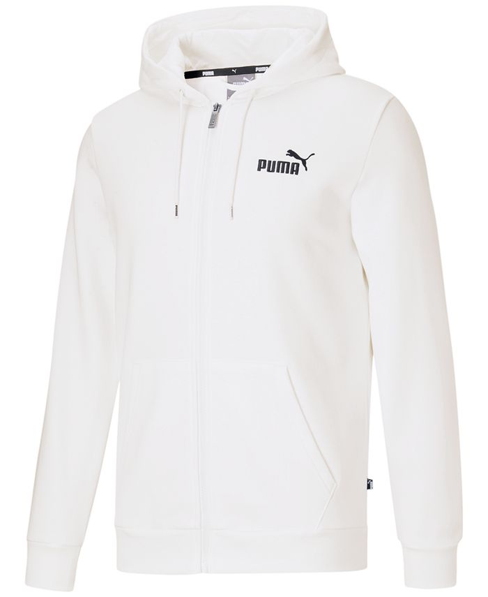 Puma Men's Zip-Front Long Sleeve Small Logo Hoodie - Macy's
