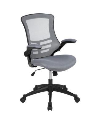 Mid-Back Mesh Swivel Ergonomic Task Office Chair With Flip-Up Arms