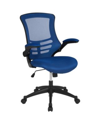 Mid-Back Mesh Swivel Ergonomic Task Office Chair With Flip-Up Arms