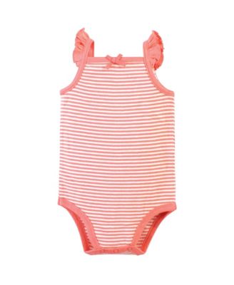 5Pk Natural Sleeveless Bodysuits