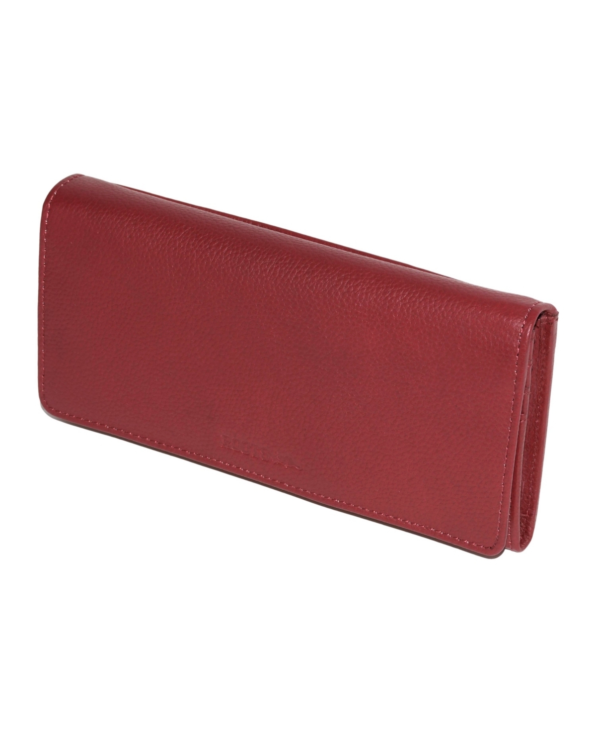 Ladies Leather Expander Clutch Wallet - Purple