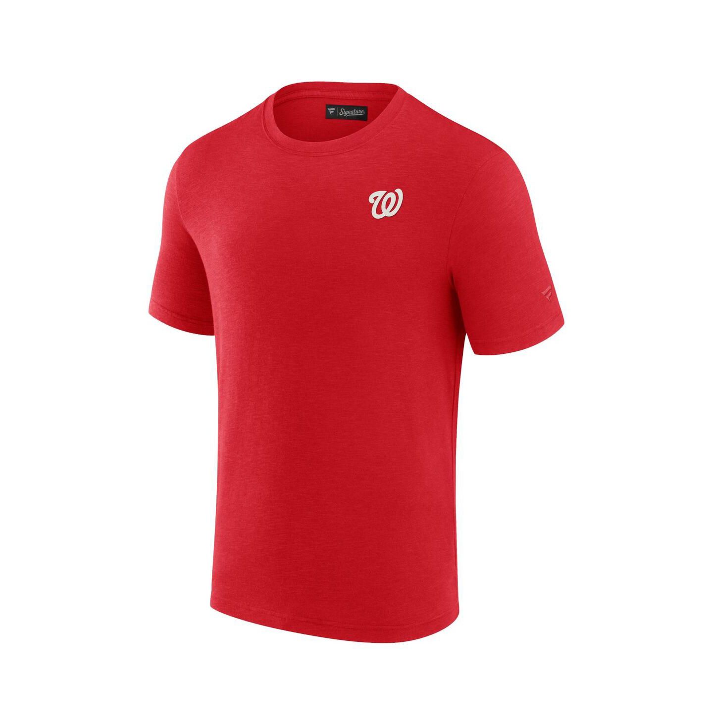 Мужская футболка Fanatics Signature Red Washington Nationals Modal Short Sleeve — фото 3