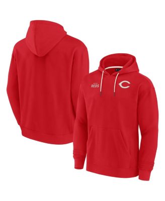 Men's and Women's Red Cincinnati Reds Super Soft Fleece Pullover Hoodie