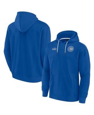 Men's and Women's Royal Chicago Cubs Super Soft Fleece Pullover Hoodie
