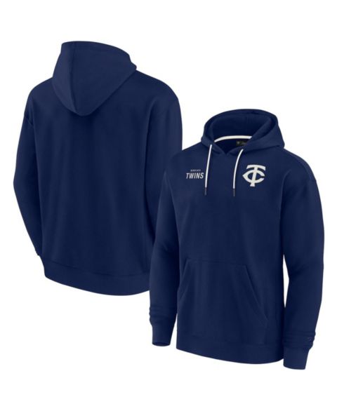 Худи Fanatics Signature Navy Minnesota Twins Super Soft Fleece Pullover