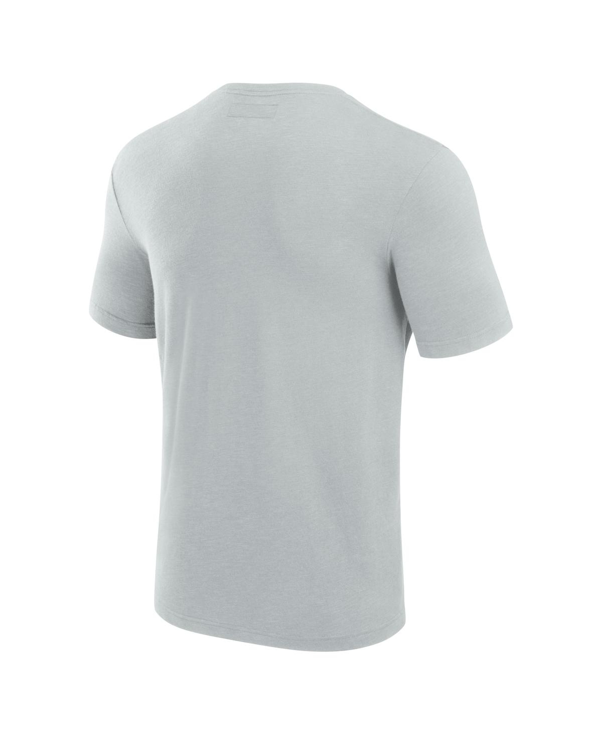 Fanatics Signature Men's  Gray Los Angeles Rams Modal Short Sleeve T-shirt In Animal Print