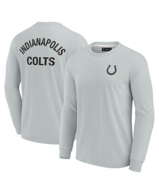 Men's and Women's Gray Indianapolis Colts Super Soft Long Sleeve T-shirt