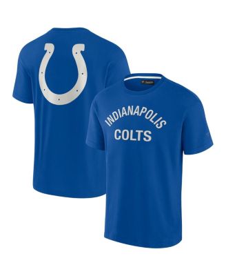 Men's and Women's Royal Indianapolis Colts Super Soft Short Sleeve T-shirt