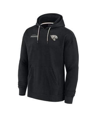 Men's and Women's Black Jacksonville Jaguars Super Soft Fleece Pullover Hoodie