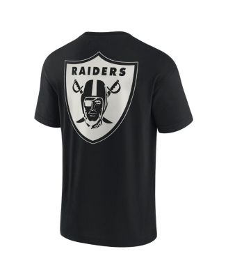 Men's and Women's Black Las Vegas Raiders Super Soft Short Sleeve T-shirt