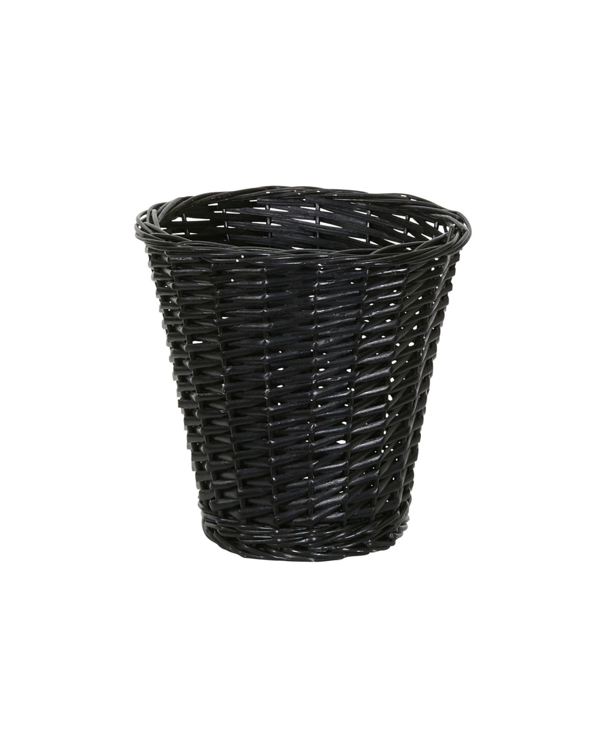 Household Essentials Small Willow Waste Can In Black