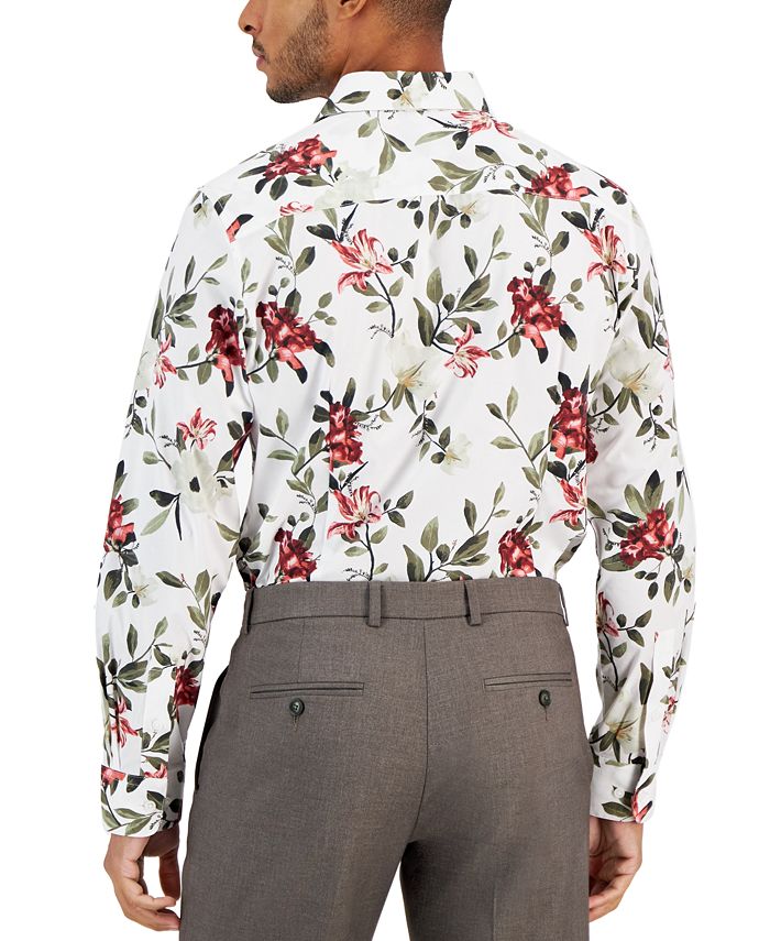 Bar III Men's SlimFit Floral Dress Shirt, Created for Macy's Macy's