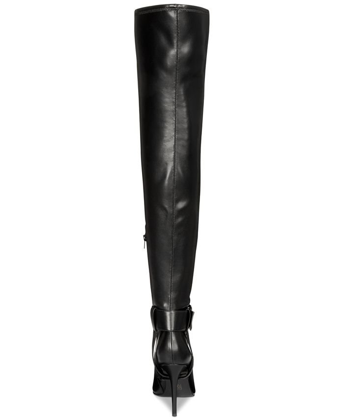 AAJ By Aminah Ayida Pointed-Toe Over-The-Knee Boots - Macy's