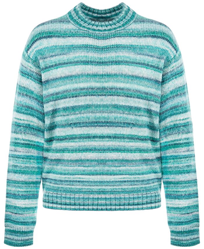 Epic Threads Big Girls Space-Dyed Mock-Neck Sweater, Created for Macy's ...
