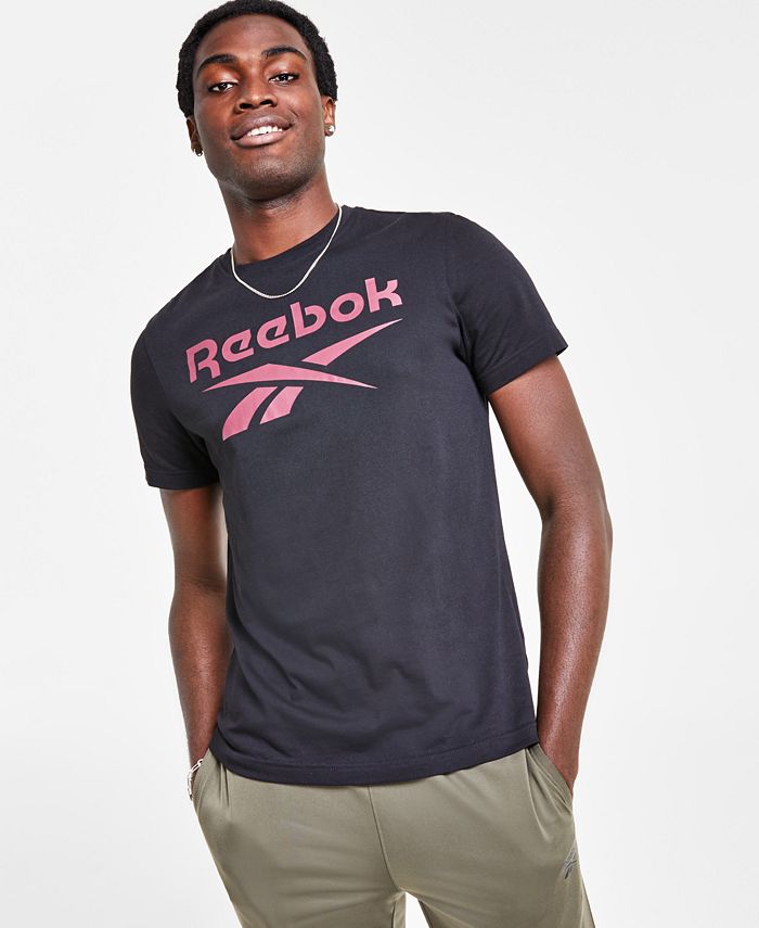 Reebok Men\'s Slim-Fit Identity Big Short-Sleeve T-Shirt Macy\'s - Logo