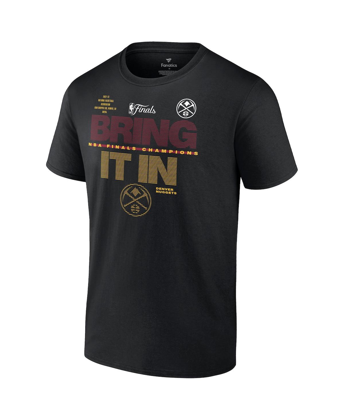Shop Fanatics Men's  Black Denver Nuggets 2023 Nba Finals Champions Hometown Originals Technical T-shirt