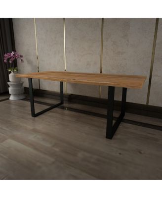 Live edge Solid Wood Dining Table