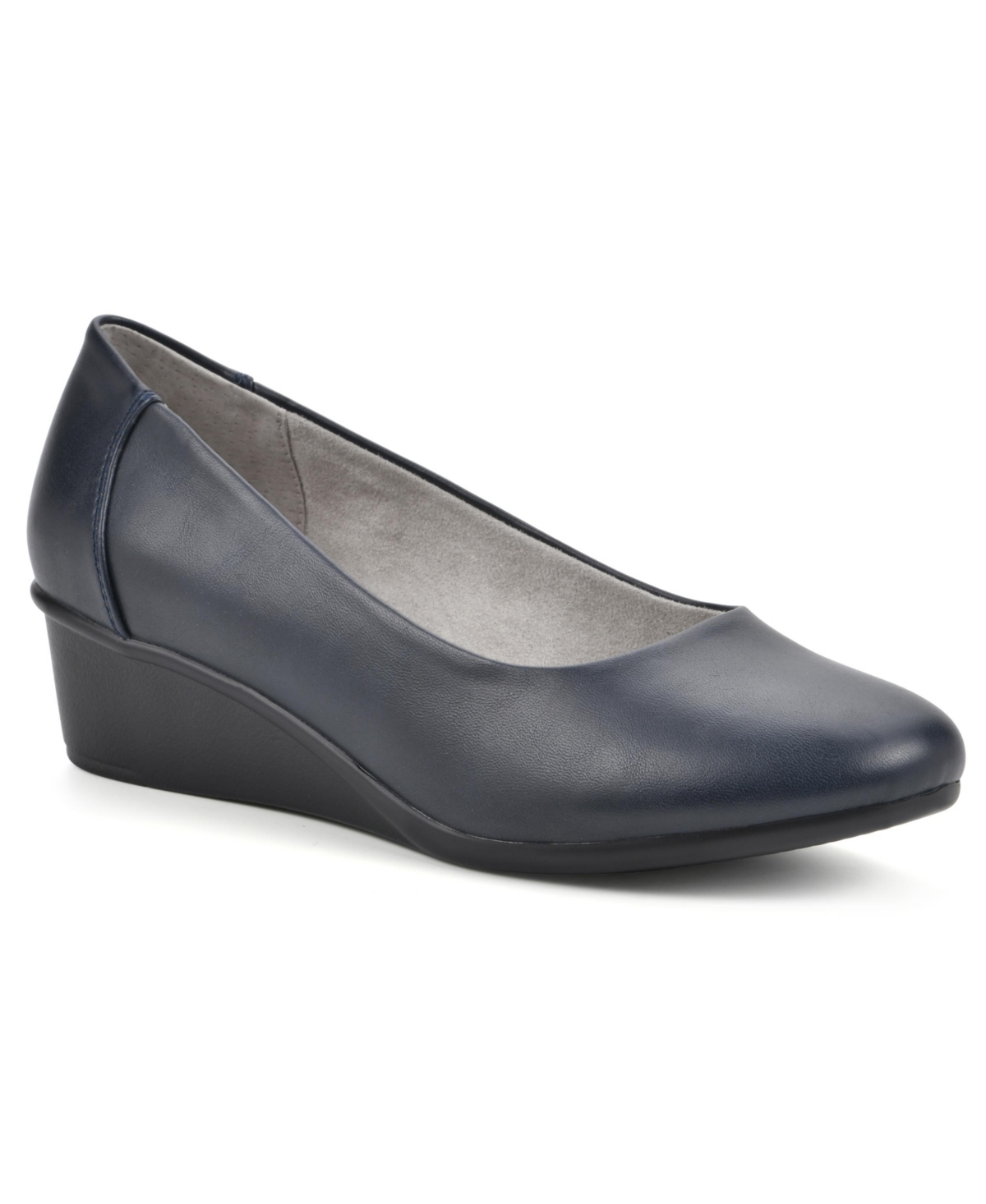 Cliffs by White Mountain Women's Boldness Ballet Wedge Style Shoe - Smooth- Polyurethane
