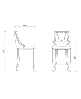 Emperor Leatherette Upholstered Barstool