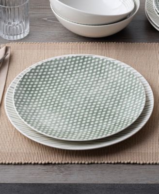 Hammock Stripes Coupe Dinner Plates, Set of 4