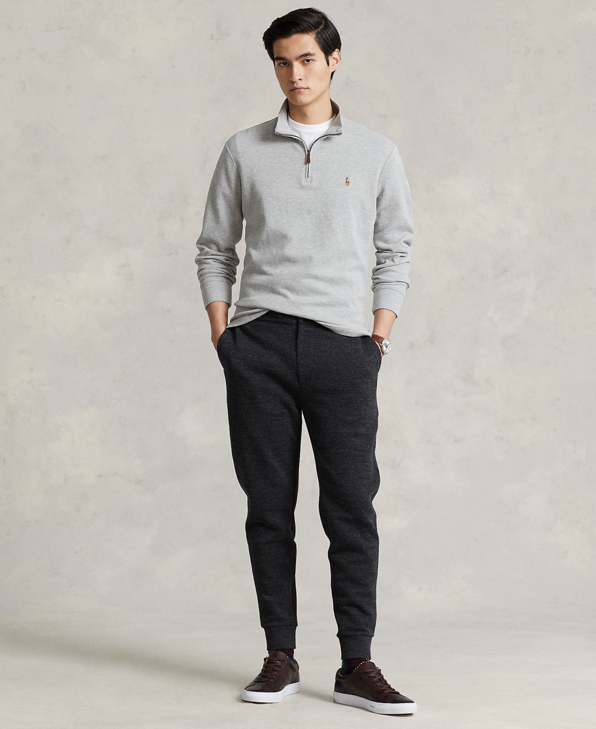 Polo Ralph Lauren Men's Estate-Rib Cotton Quarter-Zip Pullover
