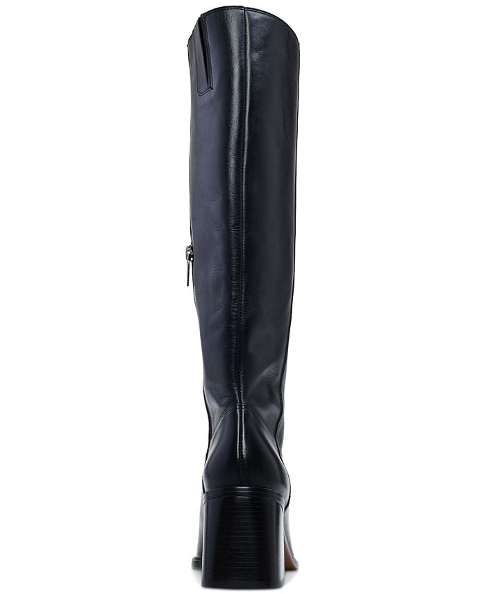 Vince Camuto Sangeti Snip-Toe Block-Heel Wide-Calf Tall Boots - Macy's