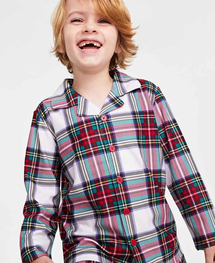 Family Pajamas Matching Kids Stewart Plaid Pajama Set, Created for Macy ...