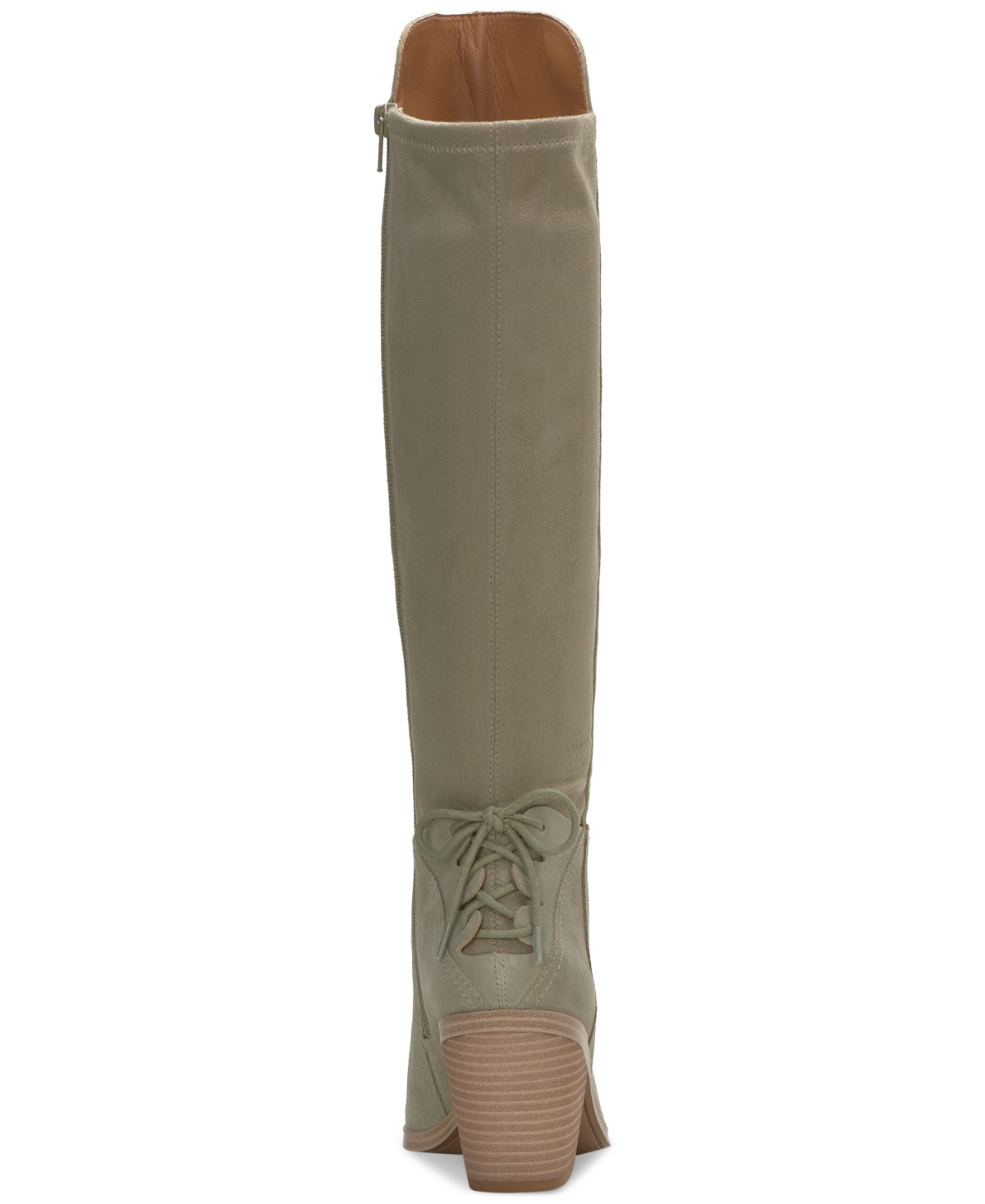 Lucky Brand Women's Mekinna Lace-Up Stacked-Heel Dress Boots