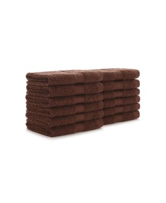 True Color Soft Cotton 12 Pack Bathroom Washcloths, 12x12 in