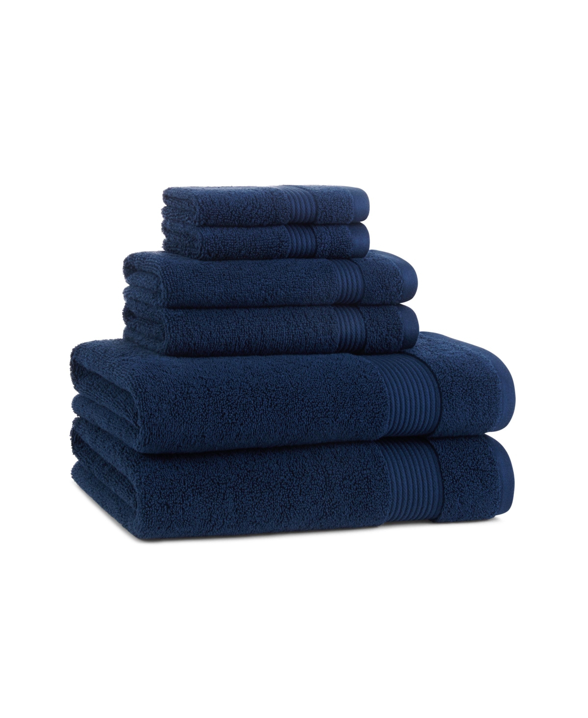 Arkwright Home Host and Home 6-Piece Bathroom (2 Towels, 2 Hand Towels, 2 Washcloths), Double Stitched Edges, 600 Gsm, Soft Ringspun Co