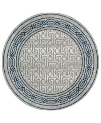 Davide 1231 7'10" x 7'10" Round Area Rug