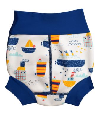 Baby Boys Happy Nappy Printed Swim Diaper UPF50