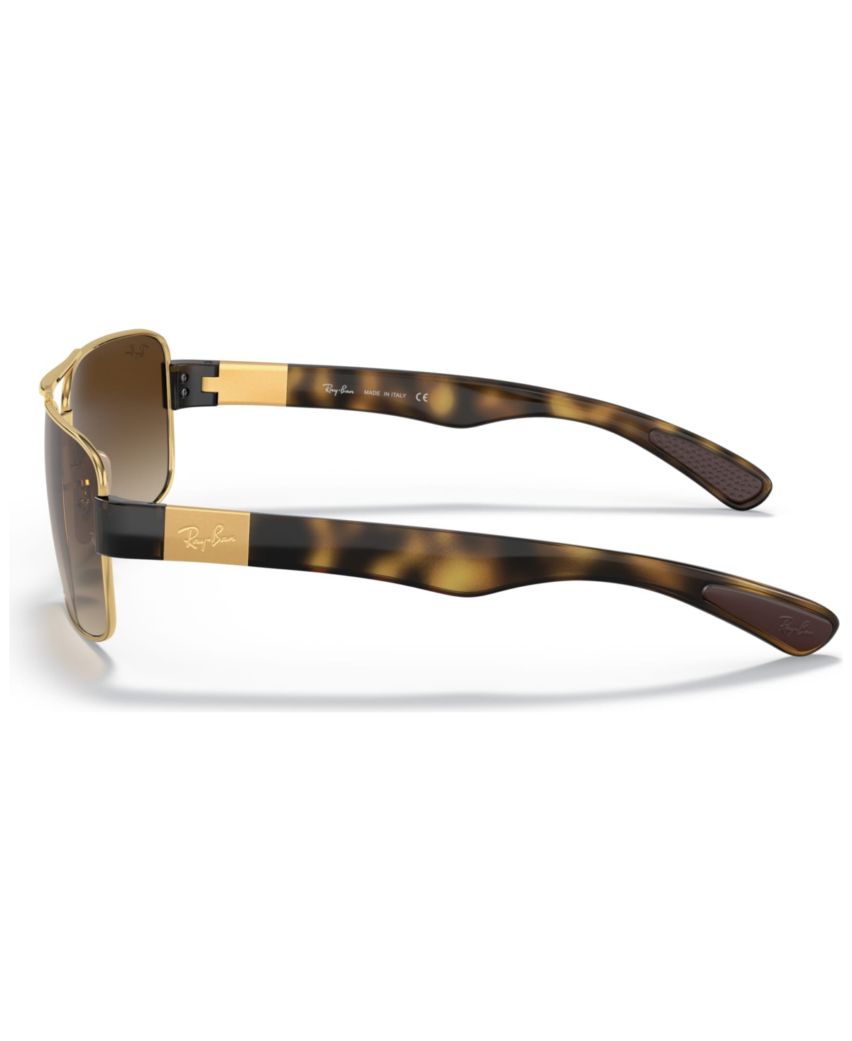 Shop Ray Ban Sunglasses, Rb3522 In Gold,brown Grad
